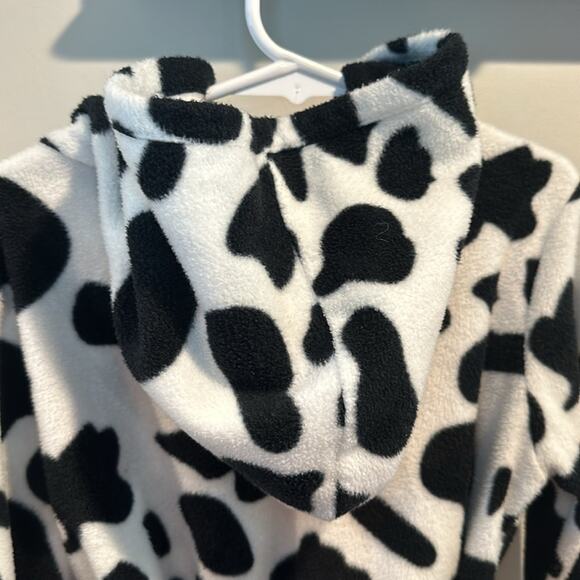 Leveret Toddler Size 4 Cow Print Hooded Bath Robe - Picture 9 of 11